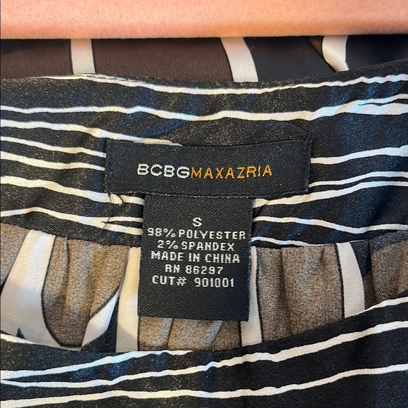 BCBGMaxAzria Black and White Mini Sundress - Picture 2 of 3